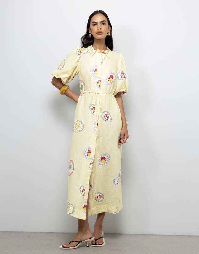 AERE - Marisol Midi Shirt Dress