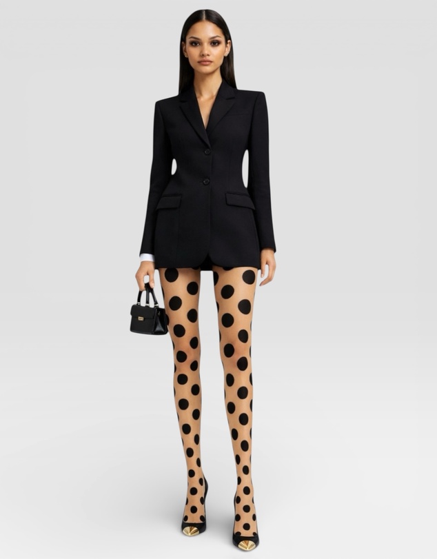 High Heel Jungle - Spotlight Premium Jacquard Tights