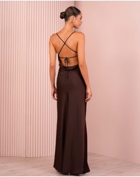 Azzurielle - Mila Cowl Neck Midi Dress