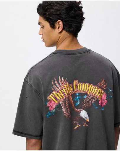 Thrills - Fury Box Fit Oversize Cropped Tee