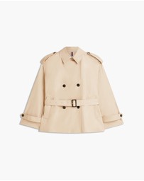 Tommy Hilfiger - Water Repellent Relaxed Short Trench Coat