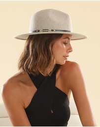 Morgan & Taylor - Soraya Wool Fedora in Beige