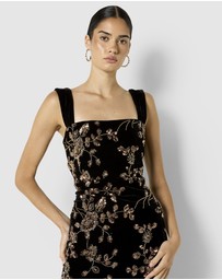 Montique - Violetta Velvet Sequin Cocktail Dress