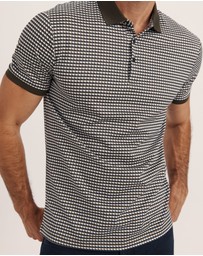 SABA - Bale Geo Print Cotton Polo