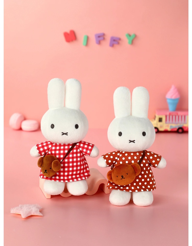 Miffy - Miffy Checkered Dress with Snuffy Bag