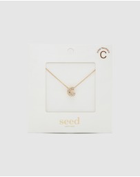 Seed Heritage - Initial Jewel Bubble Necklace