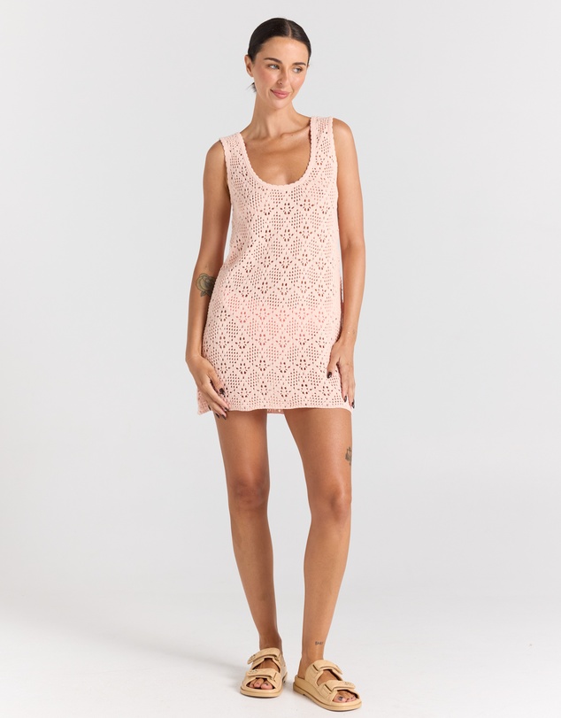 Poolside Paradiso - Messina U Knit Crochet Dress – Peony