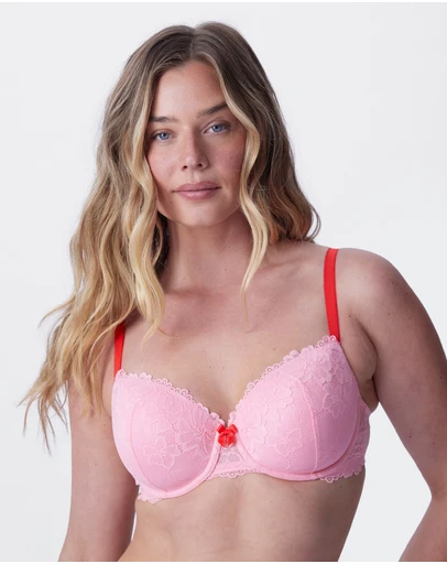 Bras N Things - Isla Lightly Lined Balconette Bra - Light Pink
