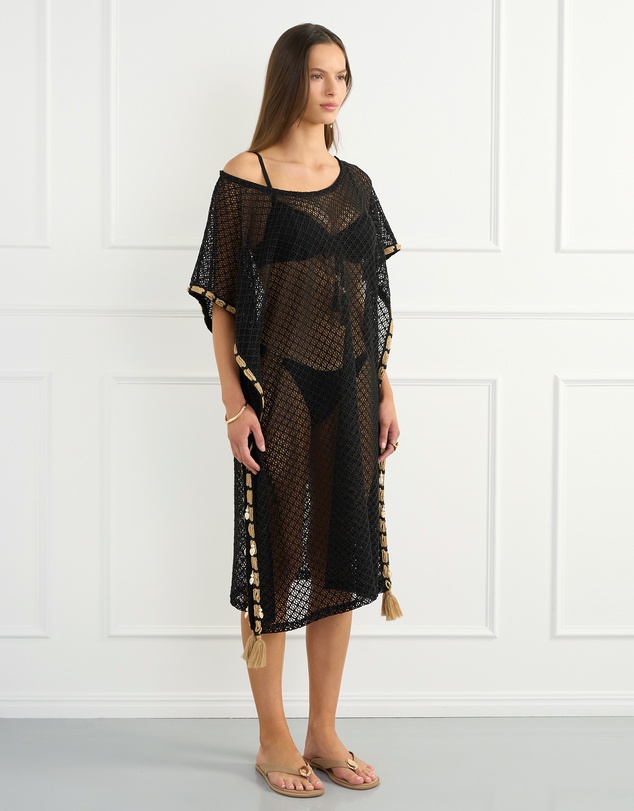 Aqua Blu Australia - Black Jada Kaftan