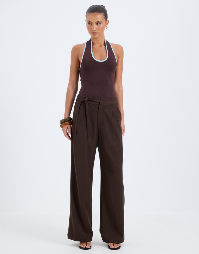 Calli - Jamie Sculpt Knit Halter Top