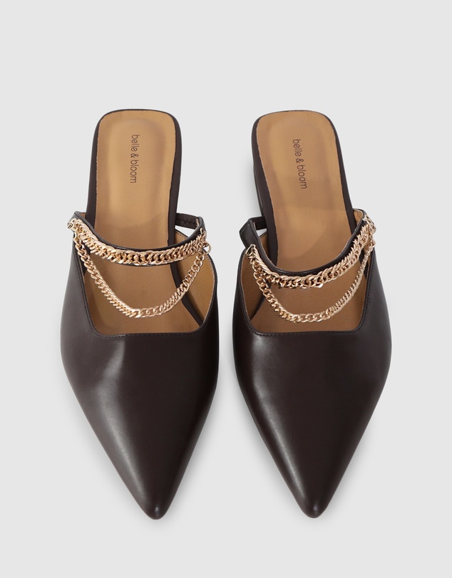 Belle & Bloom - On The Go Leather Flat