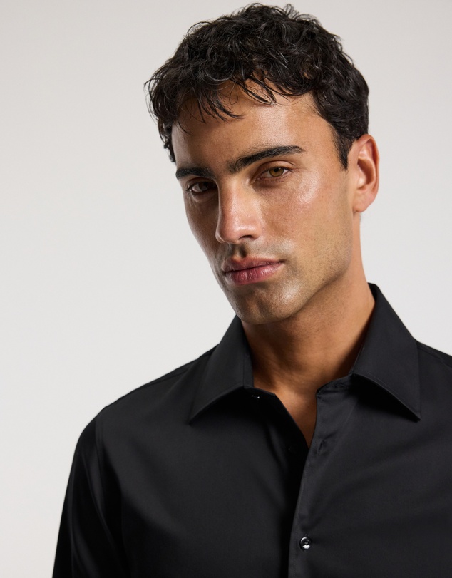 Calibre - Tailored Cotton Shirt Black