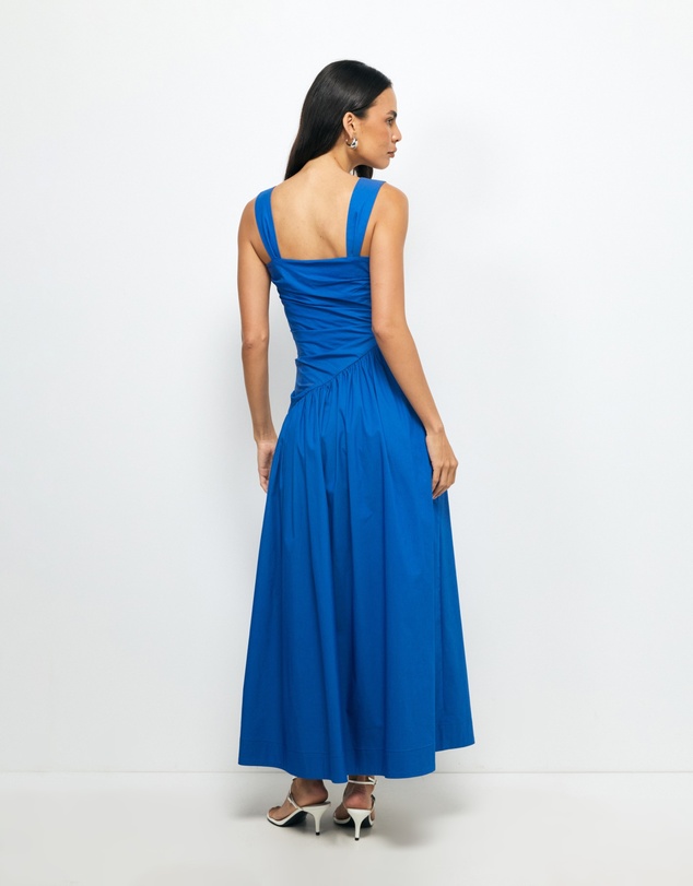 Revibe - Repaired AERE Kylara Ruched Midi Dress - AU 18