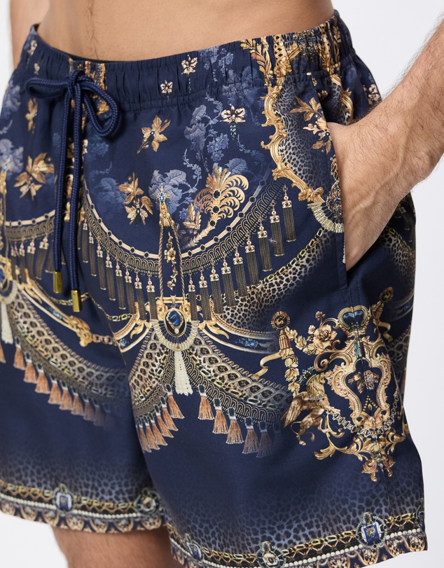 Camilla - Mid Length Boardshorts With Elastic Waist