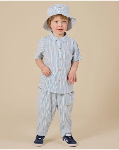 Goldie + Ace - Sailor Stripe Bucket Hat - Babies-Kids