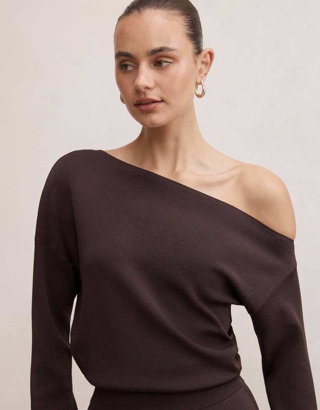 Forever New - Ayva Asymmetrical Knitted Top