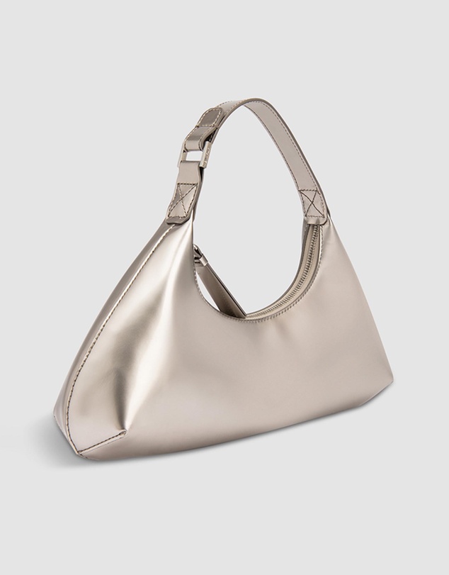 By Far - Amberette Metallic Leather Bag