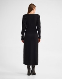 Oxford - Greta Knitted Balloon Sleeve Dress