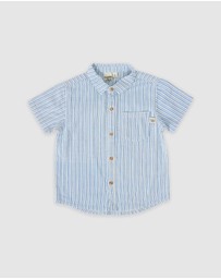 Goldie + Ace - Sailor Stripe Holiday Shirt - Babies-Kids
