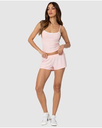 EDIKTED - Irene Low Rise Pointelle Micro Shorts