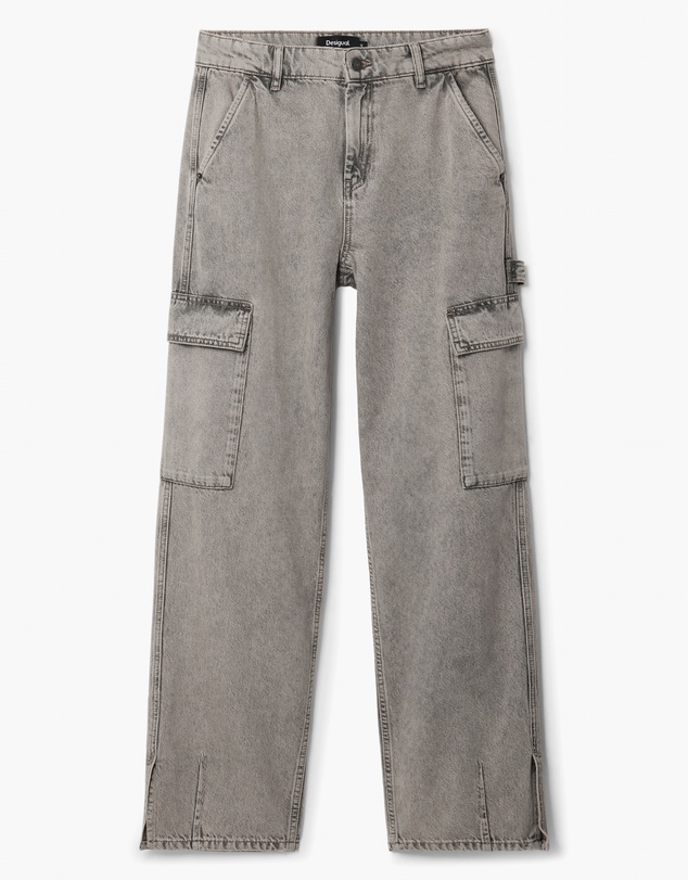 Desigual - Denim jeans with stitched pockets