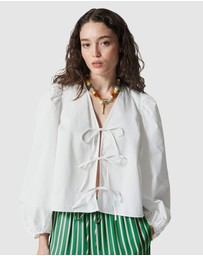 & Other Stories - Tie-Front Blouse