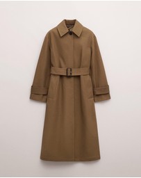 M.N.G - Cotton Trench Coat With Belt