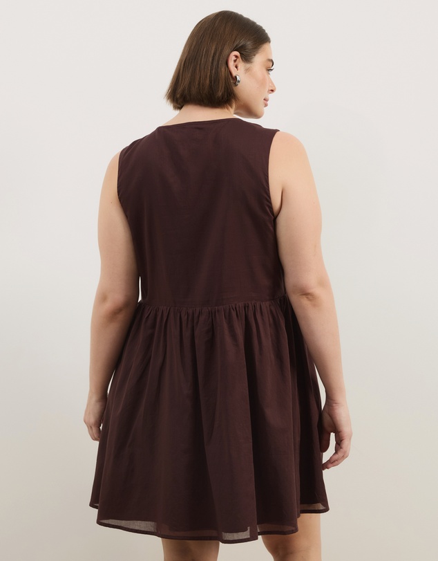 Atmos&Here Curvy - Dalia Cotton Voile Mini Dress