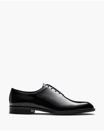 Aquila - D'ORO Collection - Simmons Patent Black Oxford Shoes