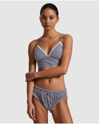 Polo Ralph Lauren - Shirting Stripes Cotton Bustier Longline Bralette