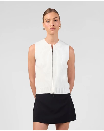 MVN - Taking Sides Zip Vest Top