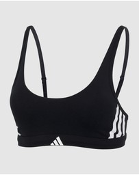 adidas Sportswear - Active Essentials Cotton 3 Stripes Scoop Bralette