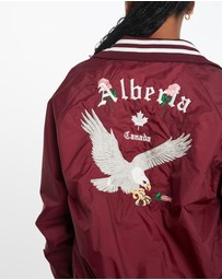 Vintage by The Real Deal - Pre Loved - Vintage 70s Embroidered 'Alberta Canada' Varsity Jacket
