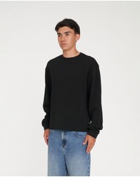 Huffer - Crop Waffle LS Sup Tee