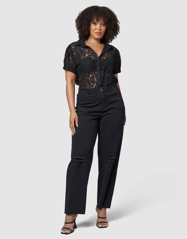 Sunday In The City - Love Lost Lace Shirt
