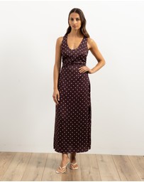 Atmos&Here - Lowen Satin Midi Dress