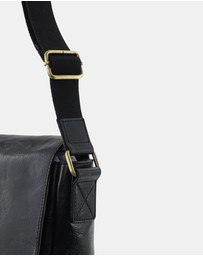 Pierre Cardin - Pierre Cardin Men's Leather Classic Messenger/Computer Bag