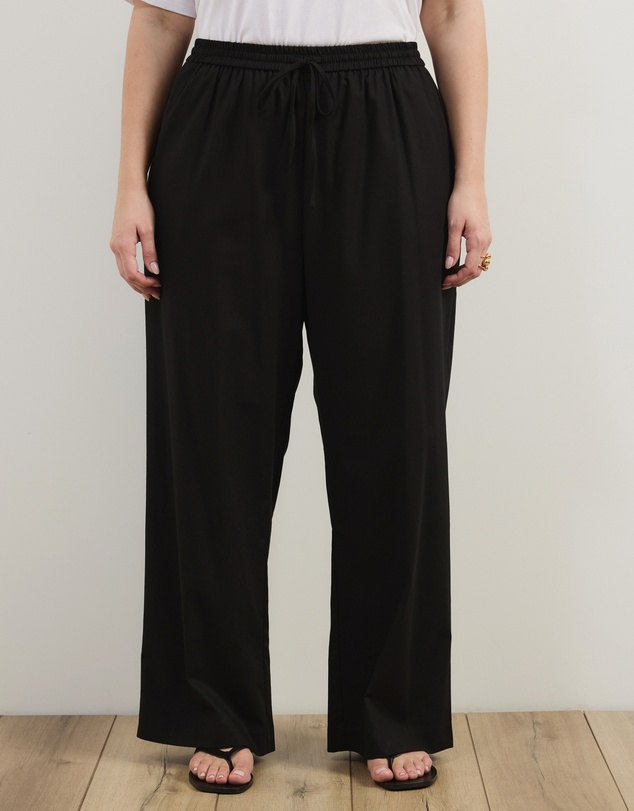 Atmos&Here Curvy - Zosia Cotton Linen Flared Pants