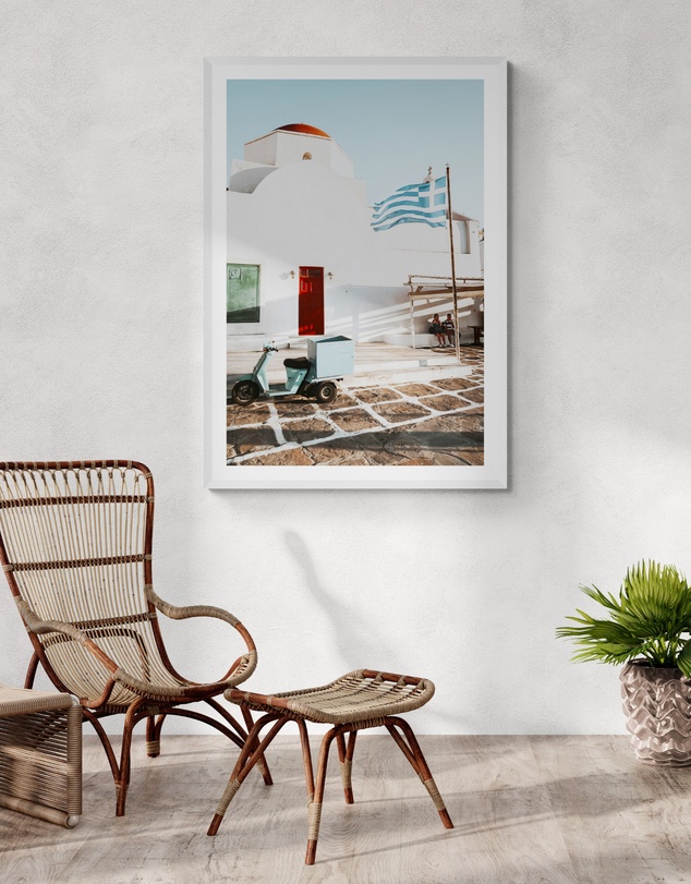 Amichi Co - Mykonos Postcard Fine Art Print