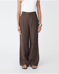 Forcast - Ivy Linen Wide Leg Pants