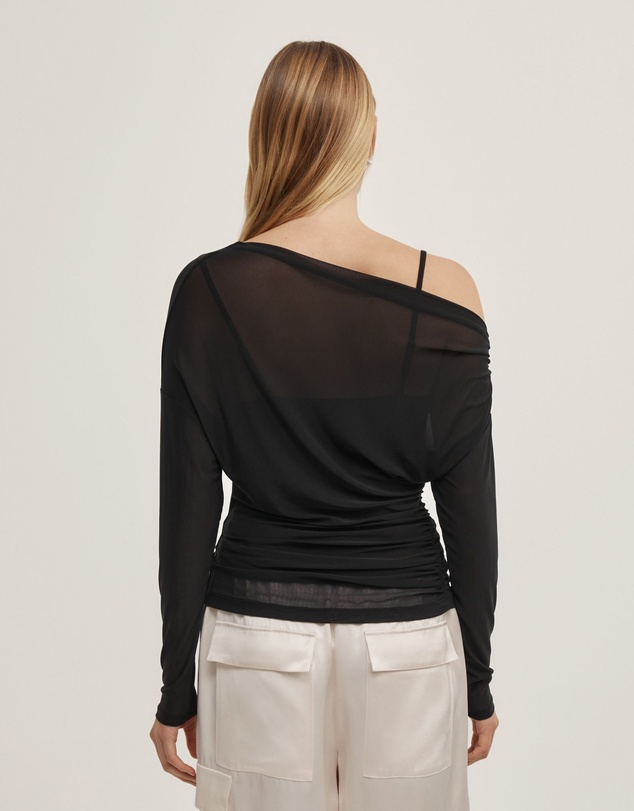 Witchery - Layered Mesh Long-sleeve Top
