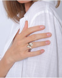 Elli Jewelry - Ring Drop Shape 925 Sterling Silver