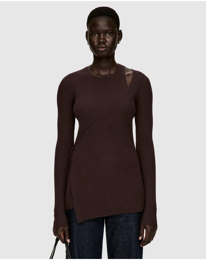 ARKET - Ribbed Wrap Top