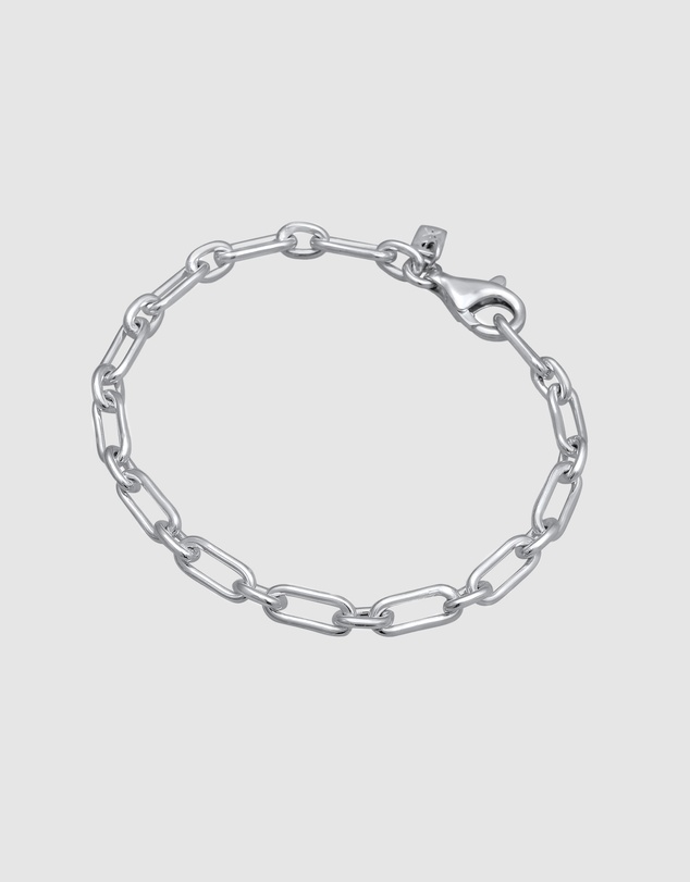 Kuzzoi - ICONIC EXCLUSIVE - Classic Oval Link Chain Bracelet in 925 Sterling Silver