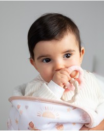 Playground - Silicone Bunny Teether - Pink