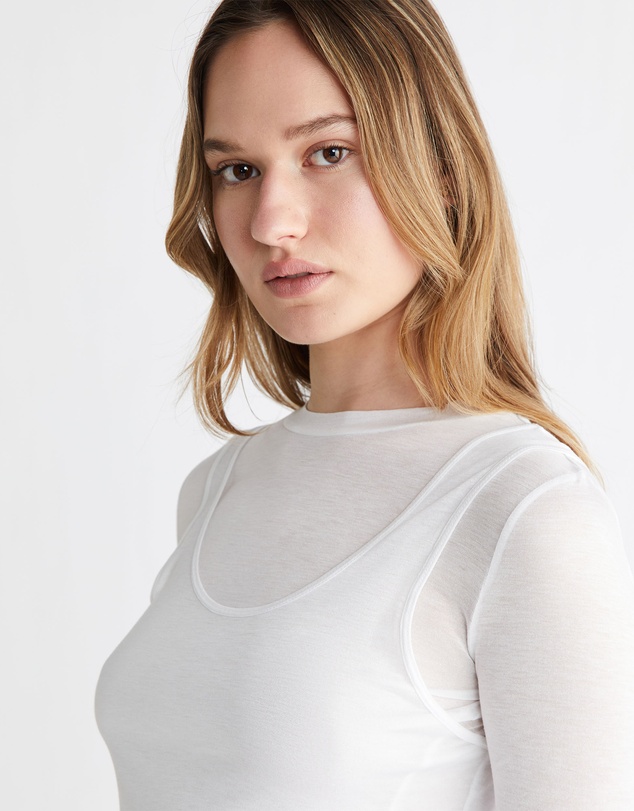 Calvin Klein Jeans - Double Layered Sheer Top