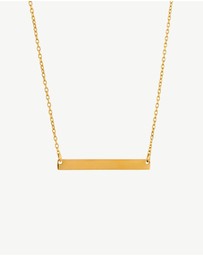 Zahar - Engravable Child Bar Necklace