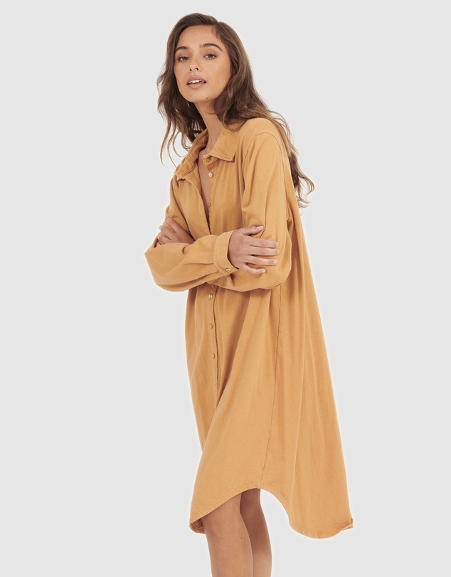 Primness - Aria Knit Shirt Dress