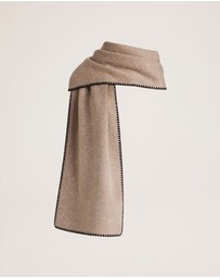 SABA - Kayla Contrast Stitch Scarf