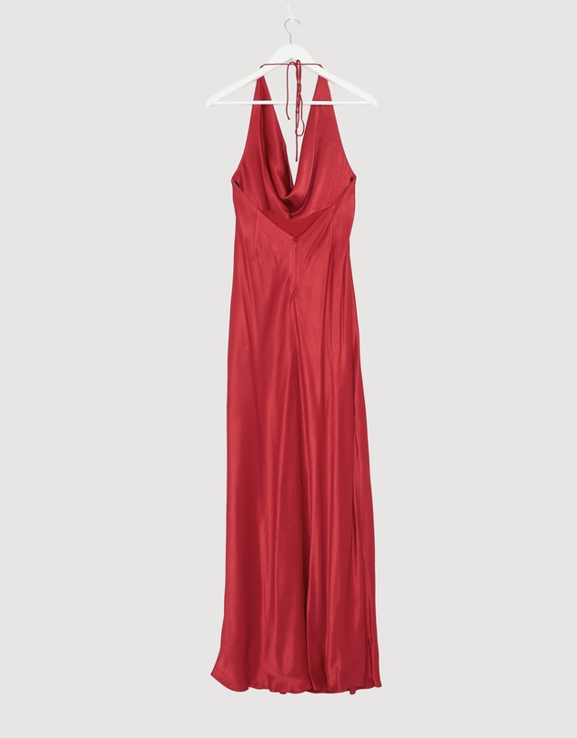 Revibe - Repaired Shona Joy Tatum Low Cowl Maxi Dress - AU 8